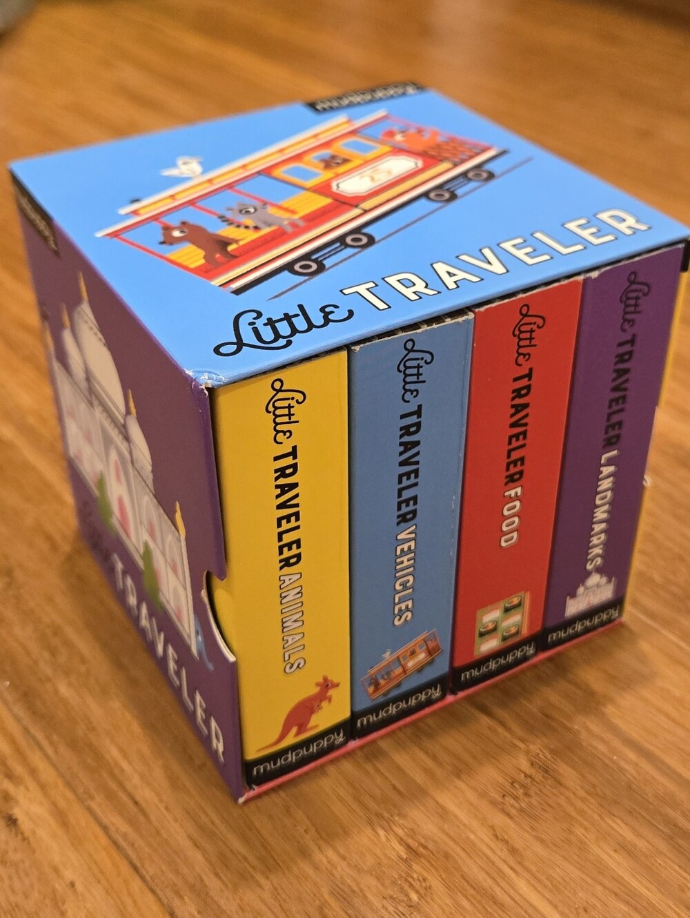 Mudpuppy Little Traveler Board Book Set Of 4